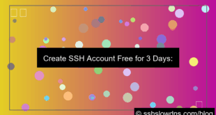 ilustrasi Create SSH 3 Days Account Instantly