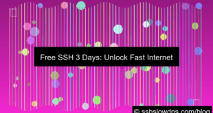 ilustrasi Free SSH 3 Days For Fast Internet