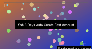grafik SSH 3 Days Auto Create Fast Account