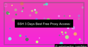 grafik SSH 3 Days Best Free Proxy Access
