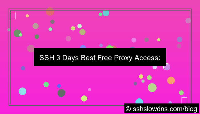 grafik SSH 3 Days Best Free Proxy Access