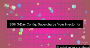 SSH 3 Days Config Ready For Injector