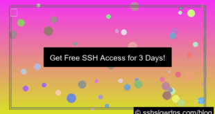 visual SSH 3 Days Free For Educational Use