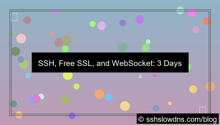 SSH 3 Days Free SSL and WebSocket