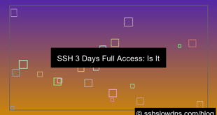 visual SSH 3 Days Full Access No Restrictions