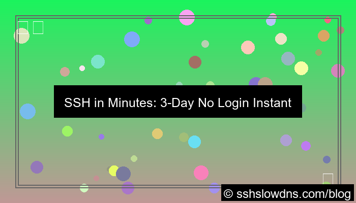 grafik SSH 3 Days No Login Instant Setup