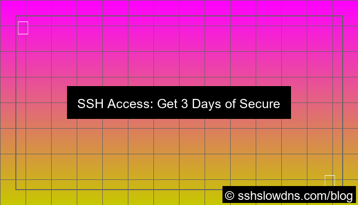 SSH 3 Days No Root Required Access
