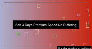 ilustrasi SSH 3 Days Premium Speed No Buffering