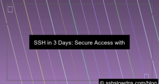 SSH 3 Days With Encrypted Tunnel Access