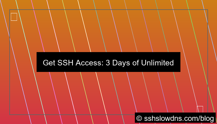 visual SSH 3 Days With Unlimited Bandwidth