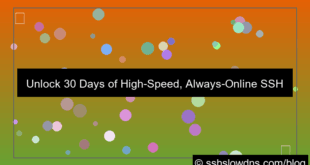 SSH 30 Days Always Online HighSpeed Server