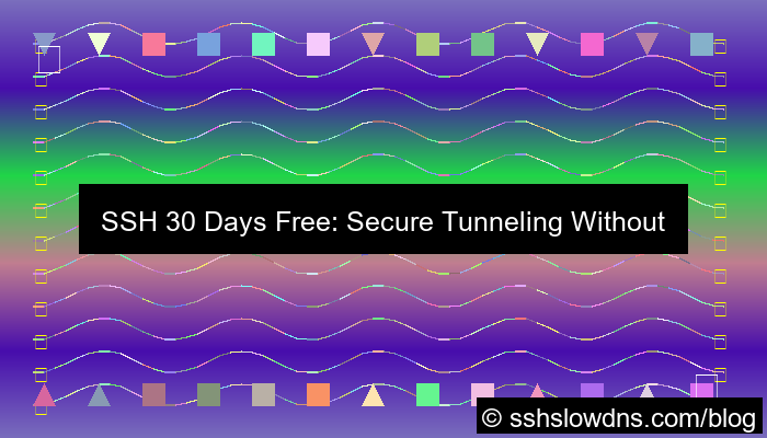 SSH 30 Days Free Access No Login