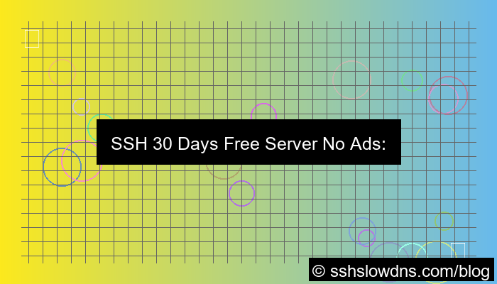 visual SSH 30 Days Free Server No Ads