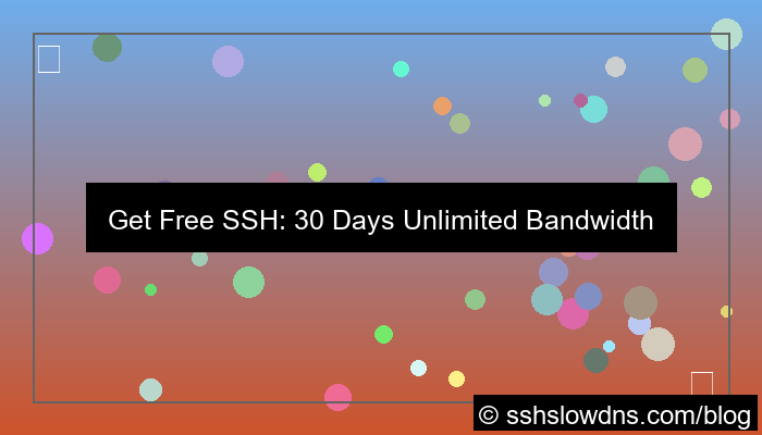 gambar SSH 30 Days Free Unlimited Bandwidth Access