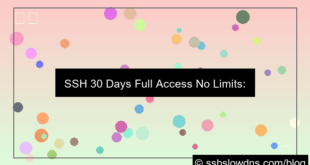 desain SSH 30 Days Full Access No Limits