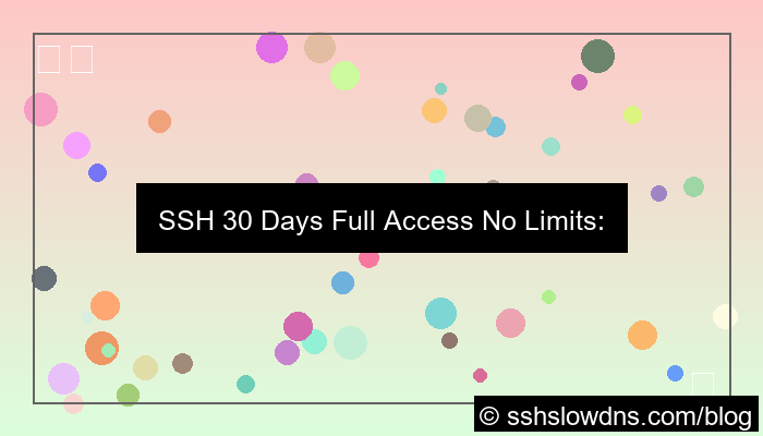 desain SSH 30 Days Full Access No Limits