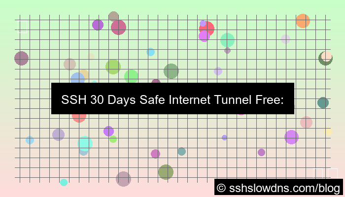 SSH 30 Days Safe Internet Tunnel Free