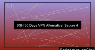 SSH 30 Days VPN Alternative Secure Access