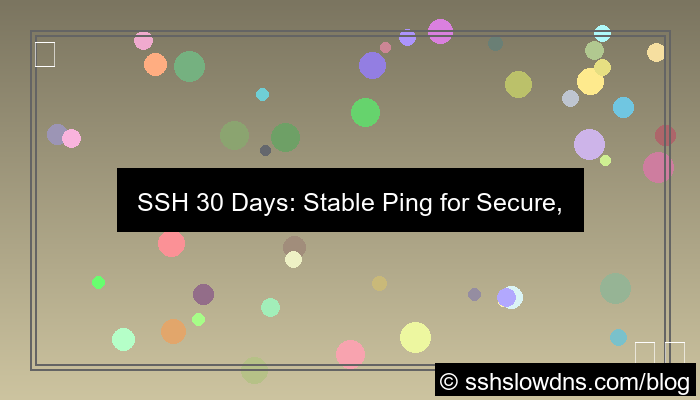 gambar SSH 30 Days With Stable Ping Support