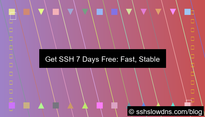 gambar SSH 7 Days Free Fast Stable Server