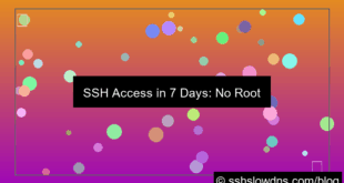 SSH 7 Days No Root Required Setup