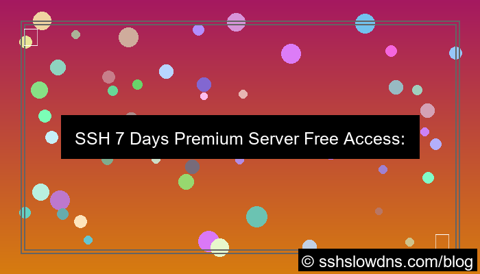 gambar SSH 7 Days Premium Server Free Access