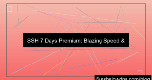 SSH 7 Days Premium Speed With SSL