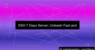 visual SSH 7 Days Server For Fast Tunneling