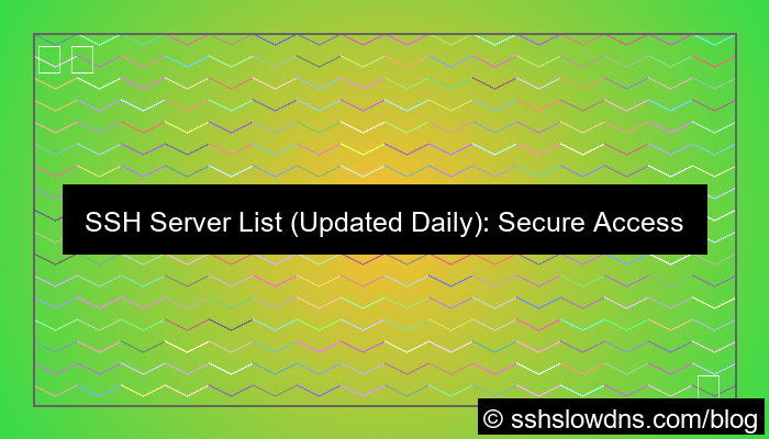 SSH 7 Days Updated Server List Daily